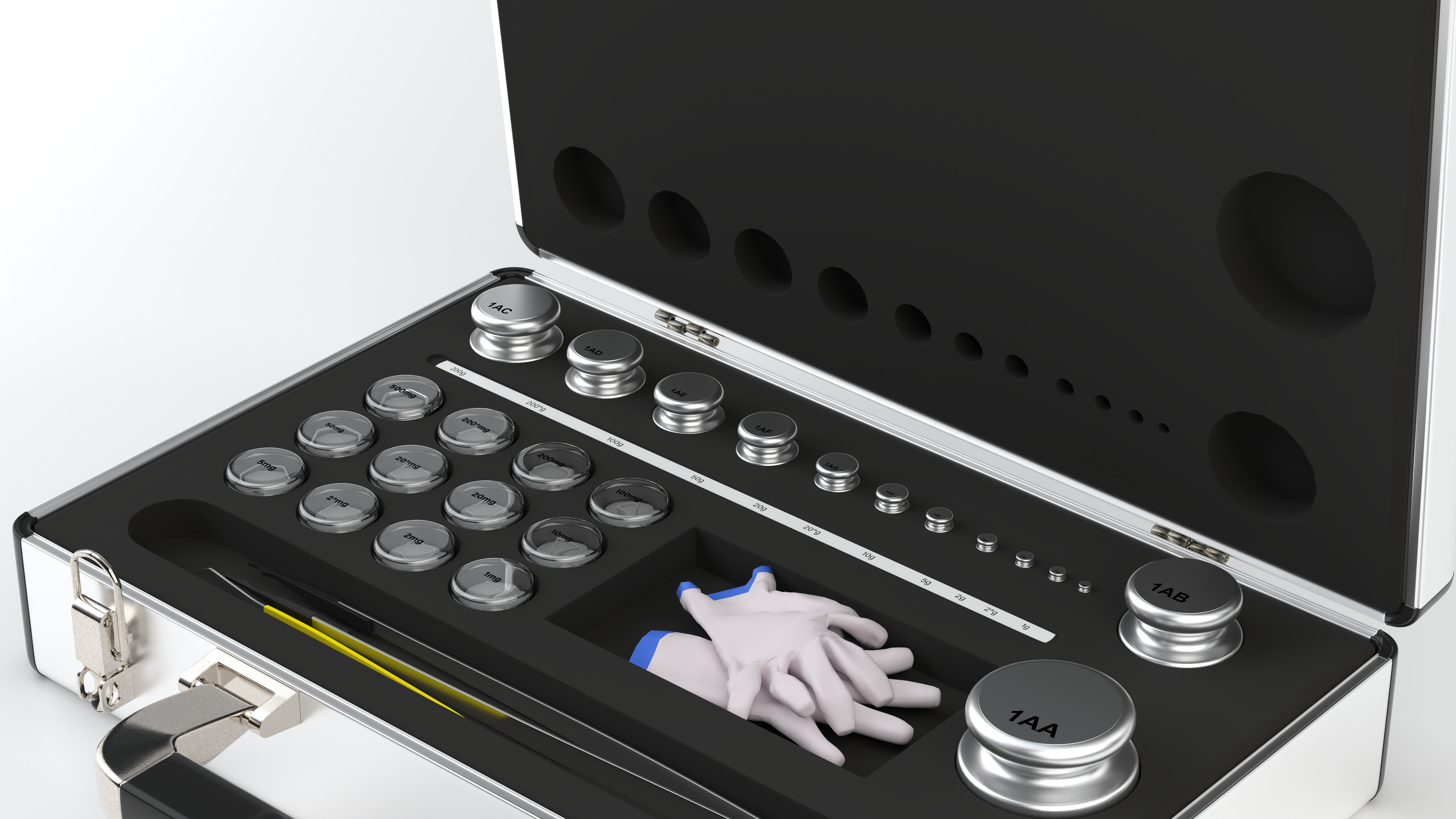 E2 Class Analytical Weights Box 1mg to 1kg Accuracy as per OIML R111