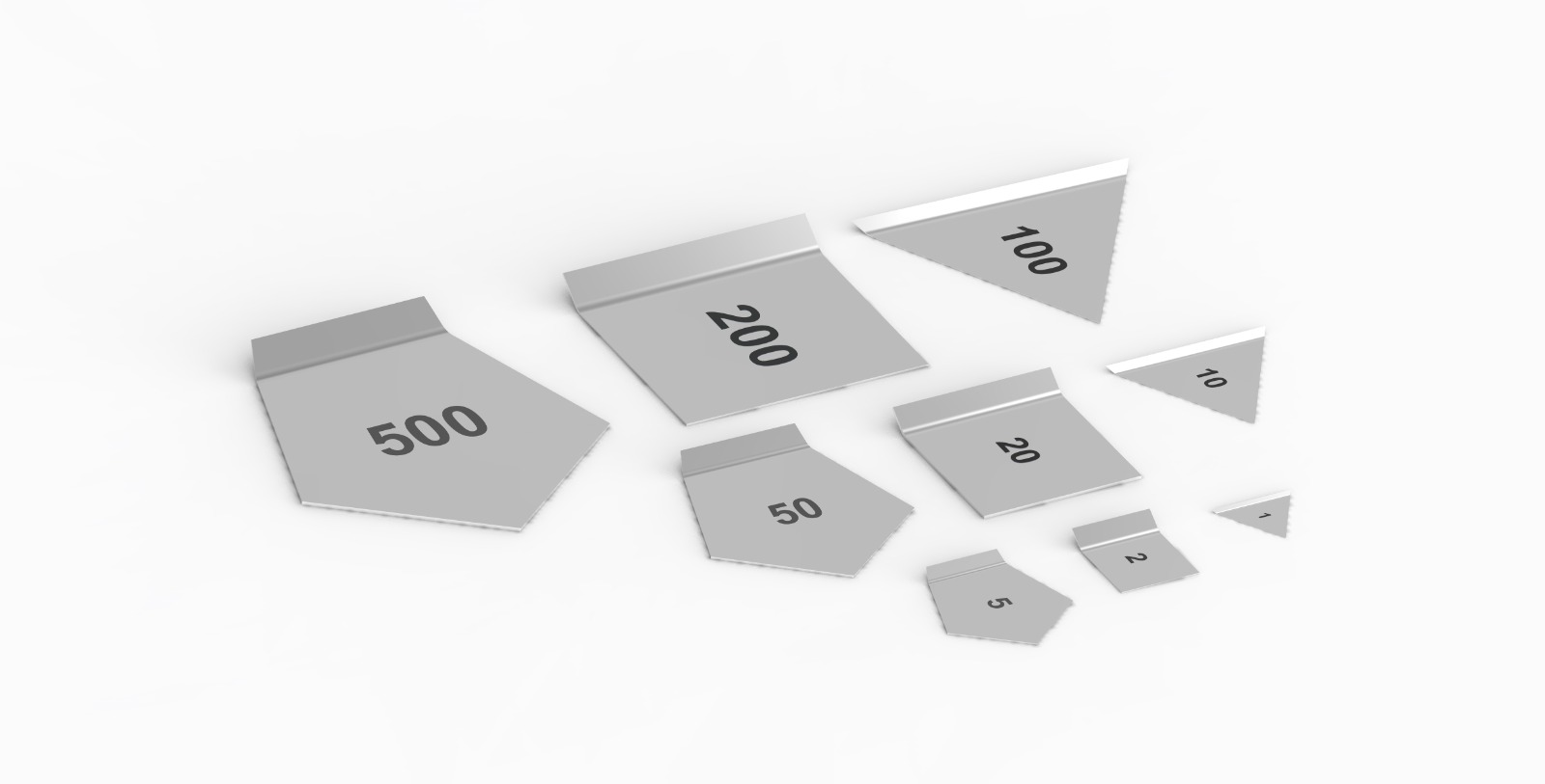 1mg to 500mg M1, Class Sheet Weight