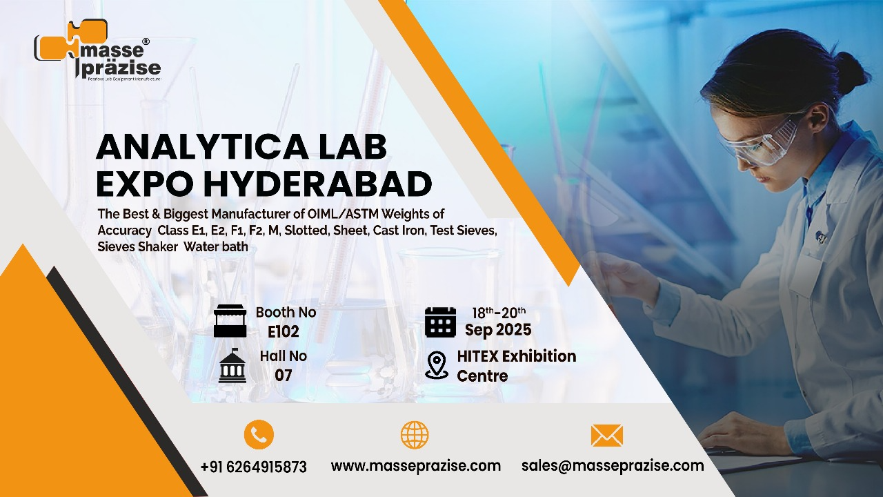 Masseprazise at Analytica Lab India 2025 – Redefining Precision with Analytical Calibration Weights