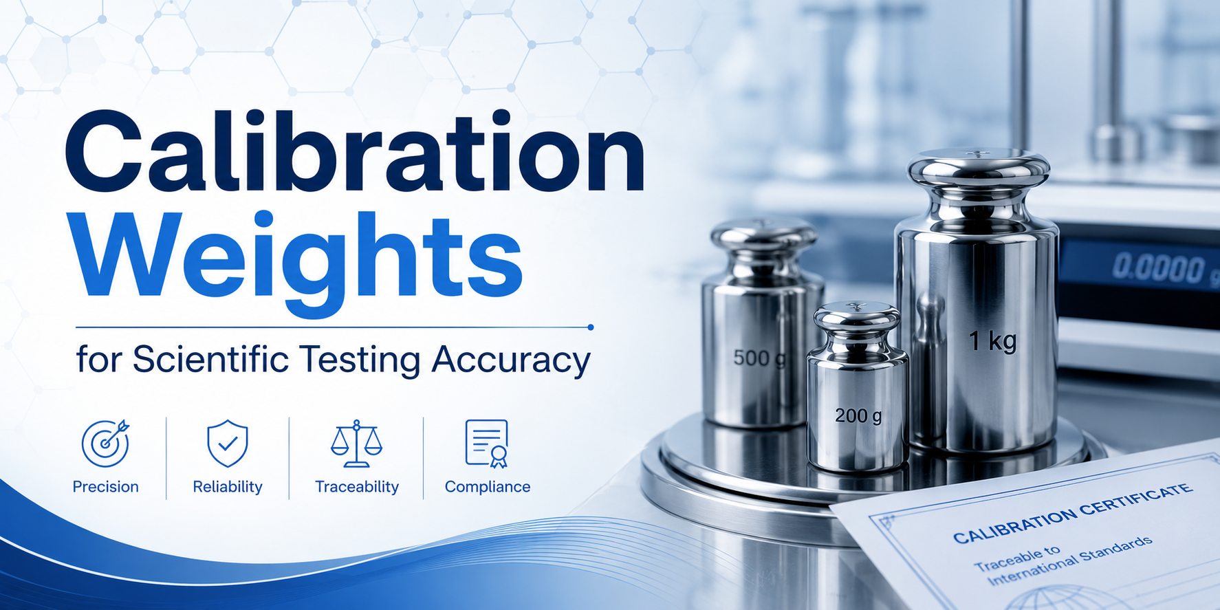 Calibration Weights for Scientific Testing Accuracy